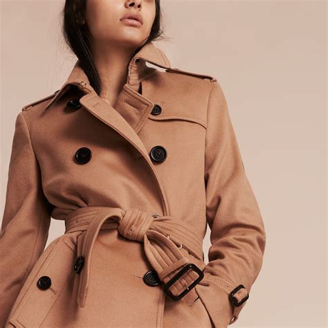 burberry wool camel coat|burberry plaid wool coat women.